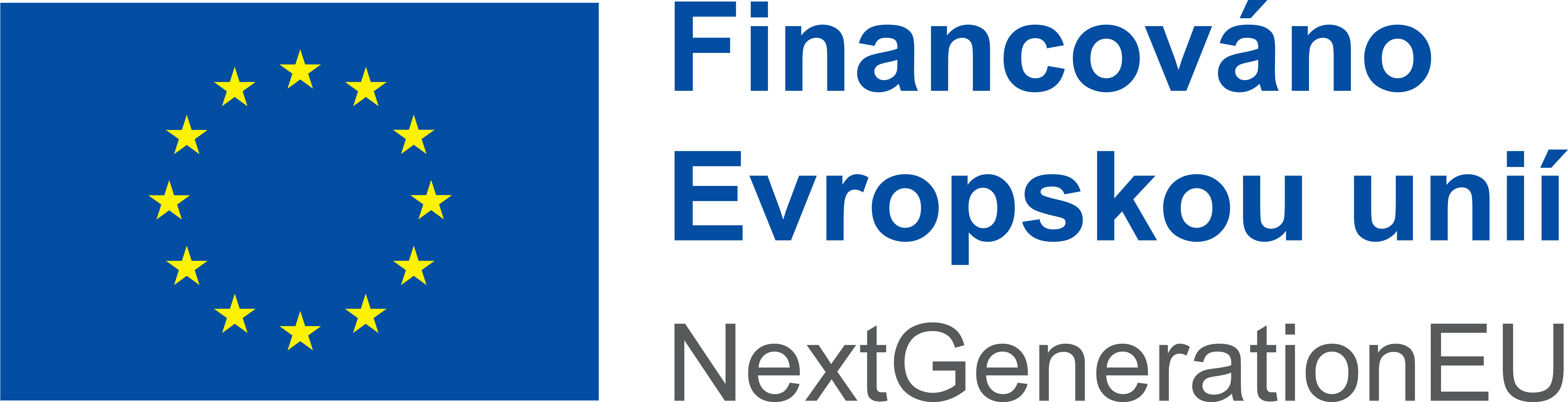 Logo - Financováno Evropskou unií, NextGeneration